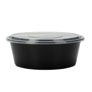 4800ml一次性餐盒圆形塑料盆外卖打包盒龙虾火锅酸菜鱼超大饭盒