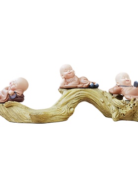 小和尚摆件套装禅意造景