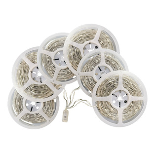 一拖多声控灯带并联同步跑马流水灯串音乐节奏灯户外幻彩皮线串灯