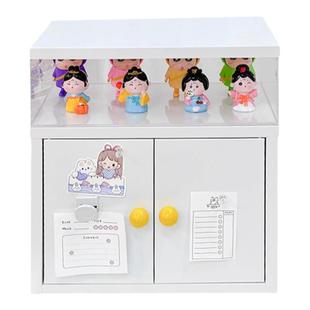 桌面迷你柜子手办收纳展示柜亚克力储物铁皮柜痛柜