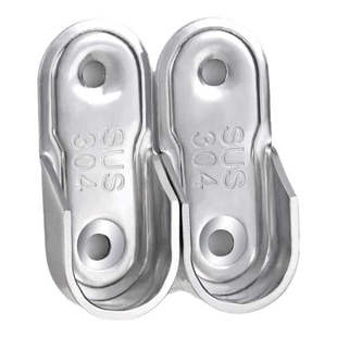 衣柜固定卡扣挂衣杆固定托衣柜杆固定配件不锈钢法兰座横杆固定器