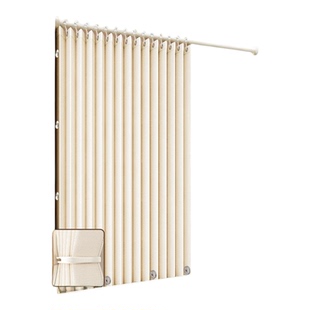 浴室高档折叠浴帘免打孔卫生间干湿分离隔断洗澡防水防霉淋浴帘子