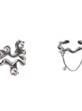 铜+锆石辣妹风修饰百搭开口戒指