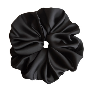 大肠发圈赵露思同款超大缎面头绳女丸子头发绳扎头发皮筋头花头饰