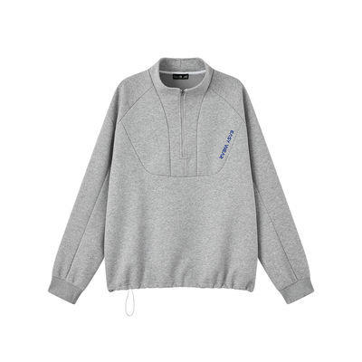 CH半高领空气层半拉链卫衣男2026春季新品男士运动休闲套头上衣