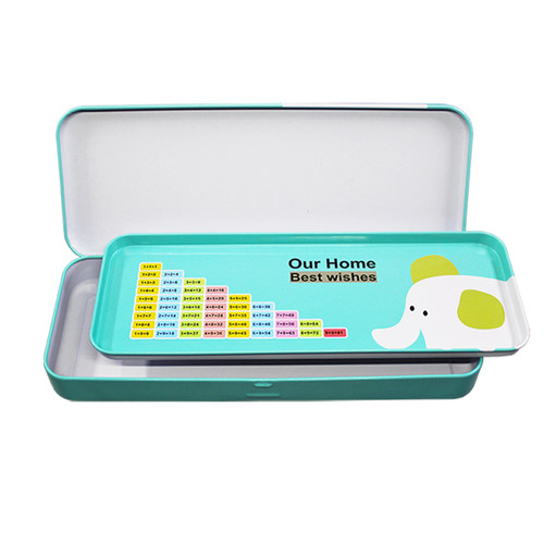 双层铁文具盒大容量铅笔盒男女韩版可爱简约笔盒儿童学生收纳盒