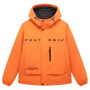 特步男士羽绒服连帽防风防水平价冬季户外运动保暖棉衣男外套