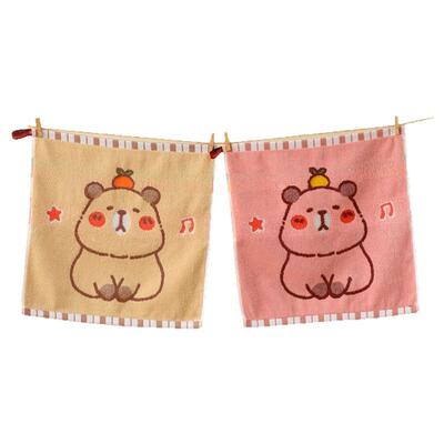 纯棉方巾儿童毛巾吸水不掉毛