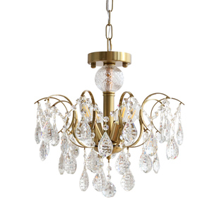 洛西可 复古轻奢法式水晶吊灯 美式后现代卧室客厅餐厅创意灯具