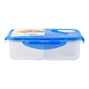 茶花分隔饭盒微波炉加热保鲜盒密封食品级塑料盒子带饭餐盒便当盒