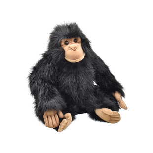 HANSA仿真黑猩猩毛绒玩具公仔儿童生日礼物玩偶手工制作送男友