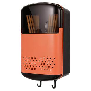 筷子收纳盒家用高档2026新款筷笼厨房置物沥水架勺子筷子筒壁挂式