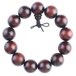 天然实木犀角紫檀手串1.8檀木佛珠男士念珠文玩高密沉水直播货源