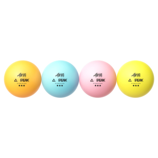匹克正品甜调系列彩色乒乓球三星级3星训练比赛用球40+新材料耐打