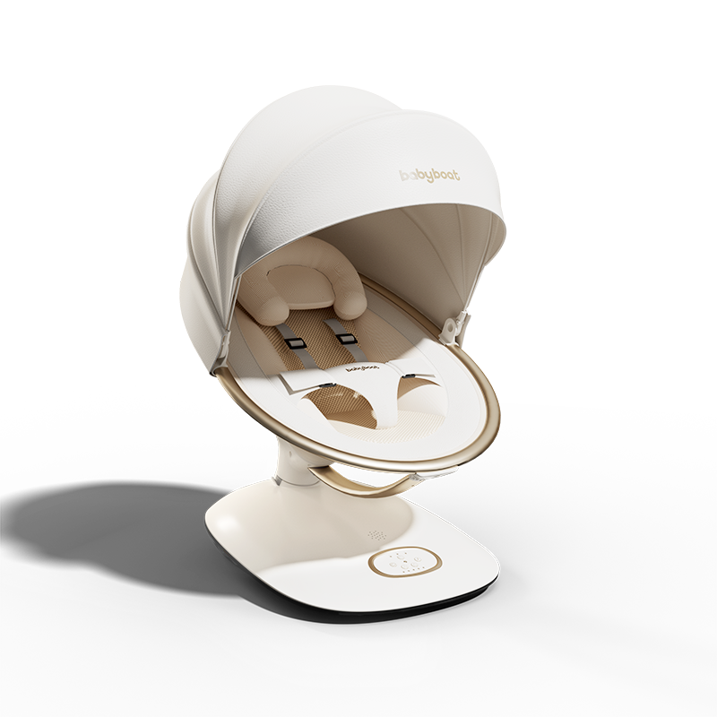 babyboat貝舟哄娃神器嬰兒搖搖椅安撫新生兒搖床寶寶電動哄睡搖籃