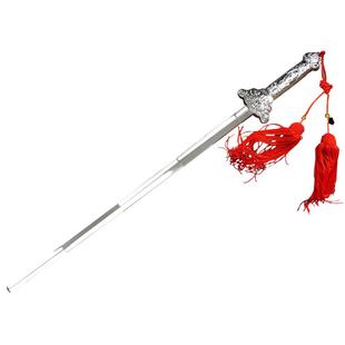 summitdragon不锈钢伸缩剑晨练太极剑学生健身剑折叠表演道具剑