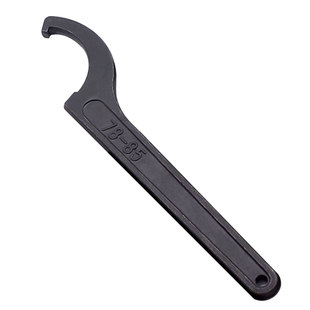 月牙钩型C型形发黑勾头板手滚珠丝杆杠开带槽锁紧圆螺母专用紧固