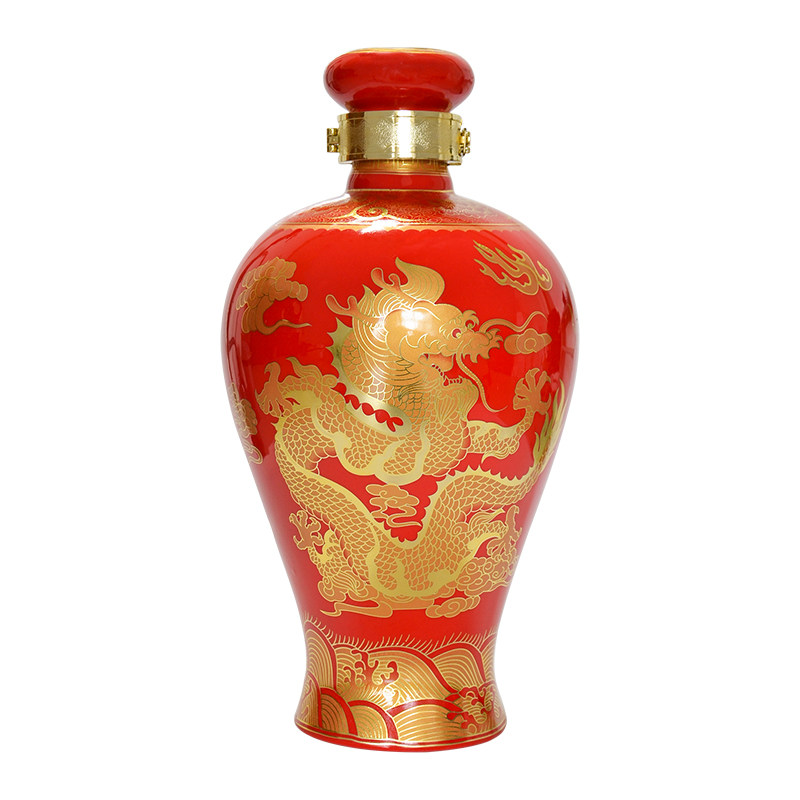 水乡春绍兴特产黄酒酿制金龙瓶