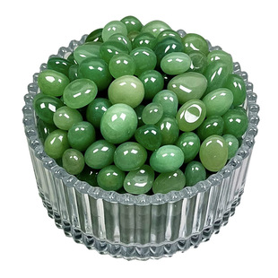 天然绿东陵玉碎石聚宝盆招财水晶原石绿东陵石绿水晶消磁石净化石