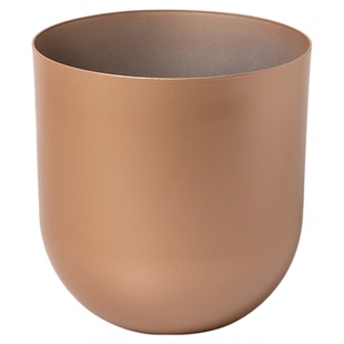 宜植堂租摆用花盆套盆外套装饰烤漆盆高级感轻奢简约圆形大口径盆