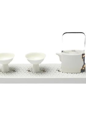 新中式茶具托盘组合摆件