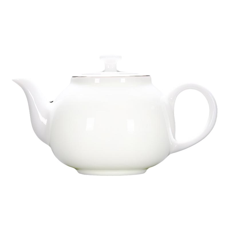 瑞峰窑德化羊脂玉茶具茶壶陶瓷办公室家用送礼白瓷大茶壶礼盒包装