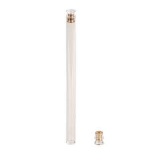 10克亚克力香管带铜香插塑料香筒香道用品沉香檀香线香桶装香管子