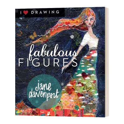 英文原版 Fabulous Figures 人体绘画 Jane Davenport 绘画技巧 英文版 进口英语原版书籍
