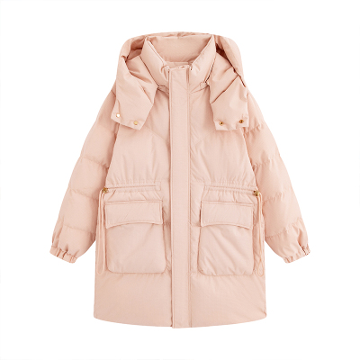 特大码冬季中长款加肥胖mm羽绒服