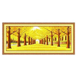 蒙娜丽莎黄金满地全景十字绣2026新款线绣高级感2025客厅大幅风景