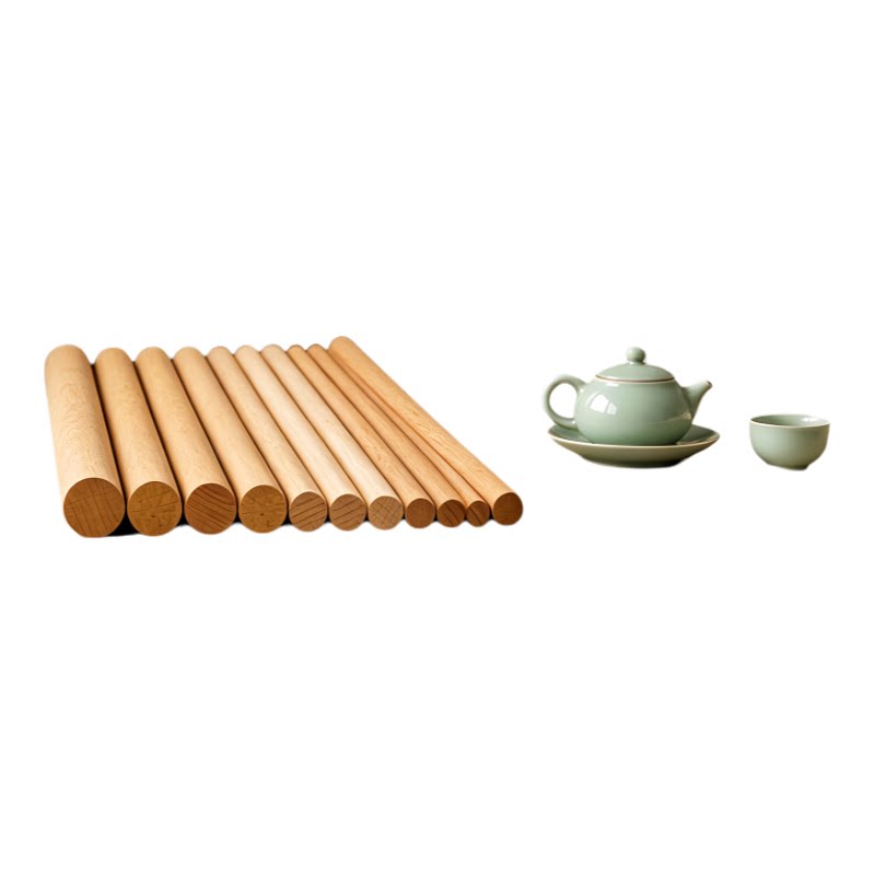 榉木圆木棒DIY模型瑜伽棍