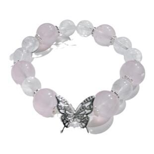 天然新款粉水晶手链女招桃花果冻粉ins饰品首饰爱情魅力天赐瑞宝