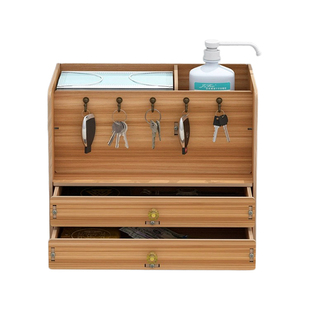 玄关收纳盒入户门鞋柜收纳架钥匙置物架抽屉款家庭杂物整理箱桌面