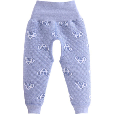 三层保暖高腰护肚开裆裤纯棉