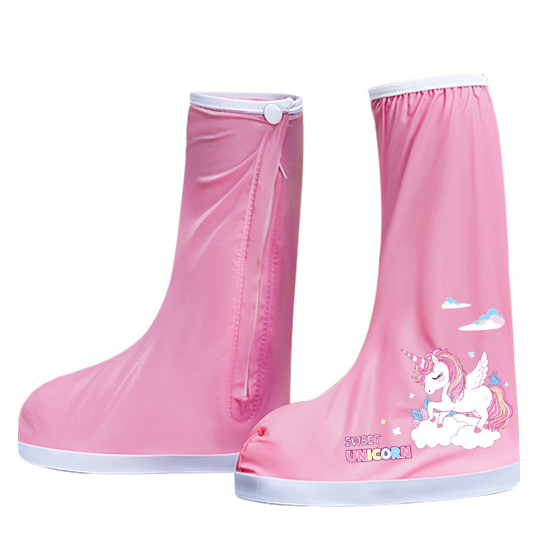 【高筒可踩水】儿童防水防雪鞋套