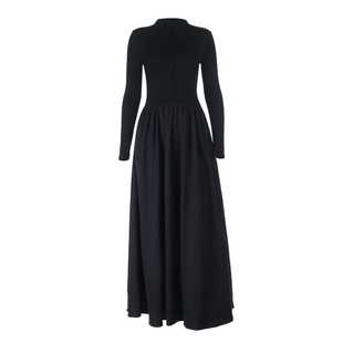 GirlsAt18 法式黑色高领针织连衣裙女秋冬打底裙高级气质修身长裙