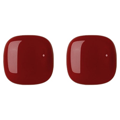 安可拉红气质耳钉方形女秋冬耳饰