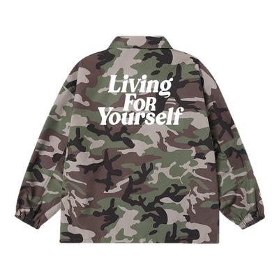 JUNGLETIGER厚板胶字母迷彩夹克