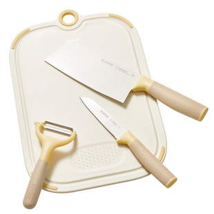 苏泊尔婴儿辅食工具不锈钢刀具套装宝宝专用食物剪刀菜板厨房全套