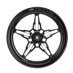 JCGK12寸五子星前轮毂电动车改装通用下沉式法兰2.5双碟刹三五孔