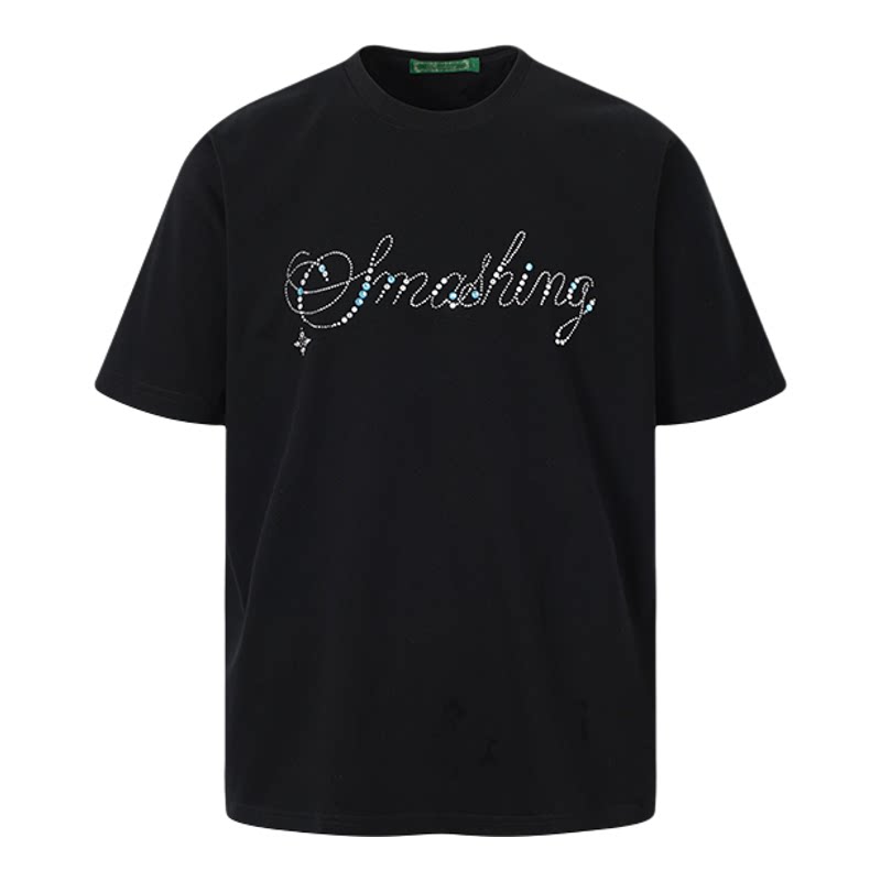 SMASHING烫钻亮片短袖