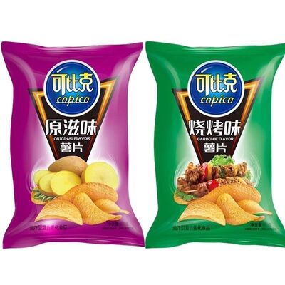 可比克薯片135g大包纯切大袋装