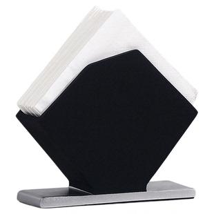 高级感西餐厅立式纸巾架桌面创意餐巾纸架托方形纸巾座装饰品摆件