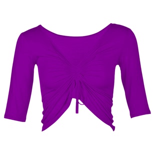 肚皮舞上衣2025秋冬新款练习莫代尔显瘦遮肚练功上半身上装大码女