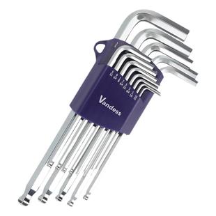 英制L型加硬S2材质球头1.27 3/16 1/4 5/32 内六角扳手单支套装