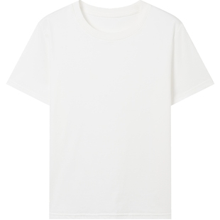 衣香丽影白色莱赛尔短袖T恤女2026夏装新款宽松天丝内搭打底上衣