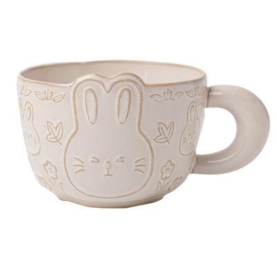 泽滕家卡通兔子碗碟套装