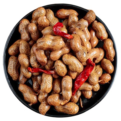水煮卤汁花生新鲜带壳500g下酒菜