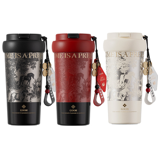 GOOM马年马上来红色保温咖啡水杯子女高颜值大容量2025款新年礼物