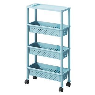 卫生间置物架子浴室夹缝收纳柜落地厕所洗衣机洗手间小推车马桶窄